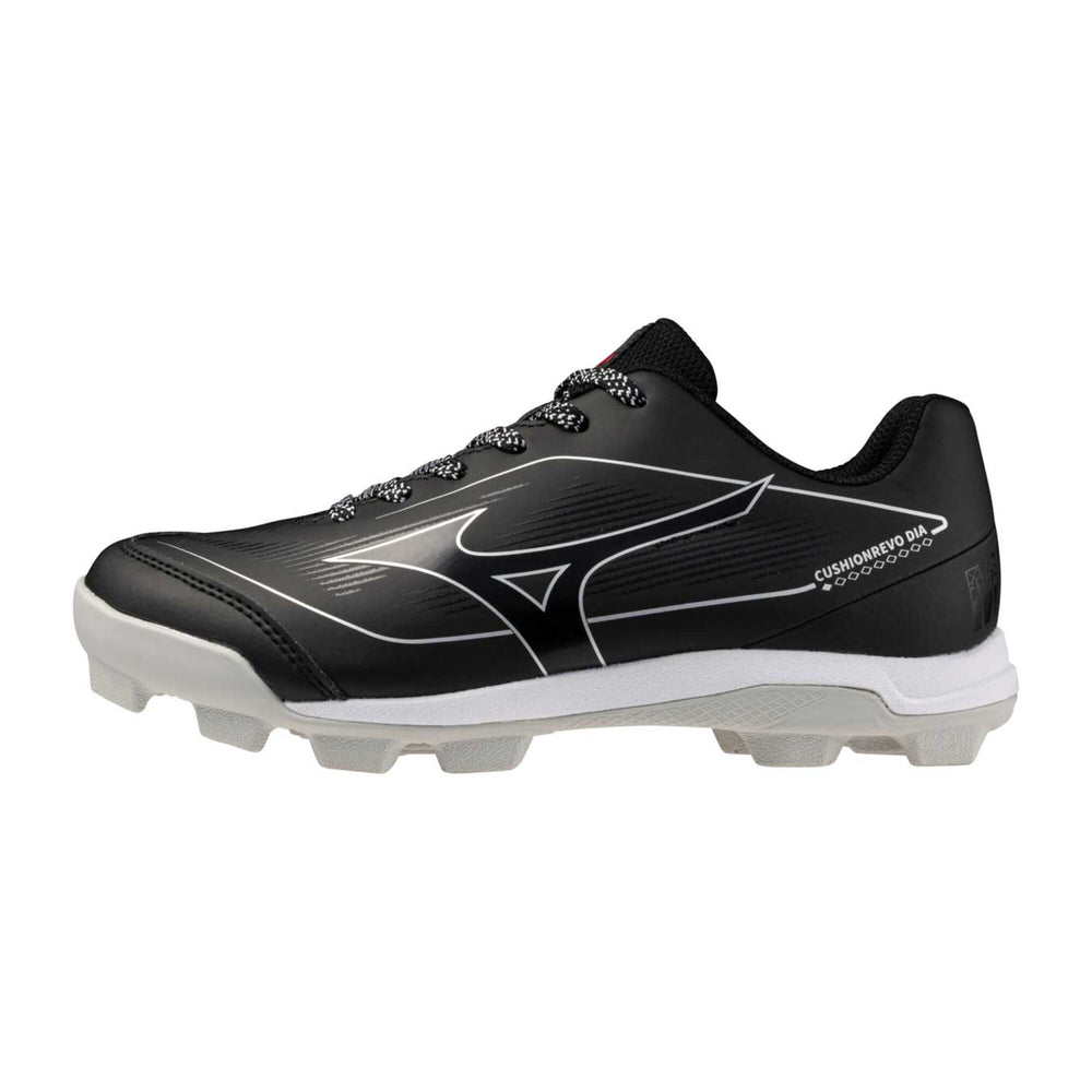 Spikes Beisbol Softbol Mizuno CushionRevo Diamond Jr Negro Blanco INFANTIL
