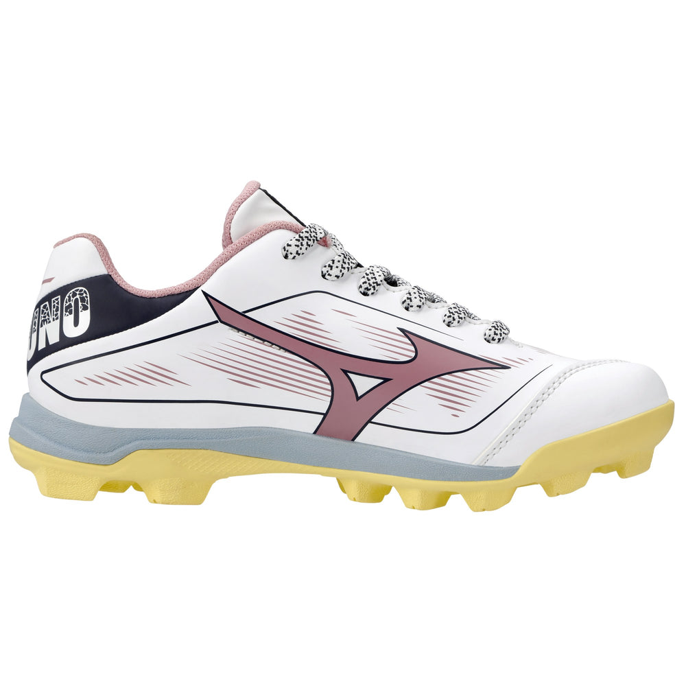 Spikes Softbol Mizuno CushionRevo Finch Jr Morado Amarillo INFANTIL Femenil