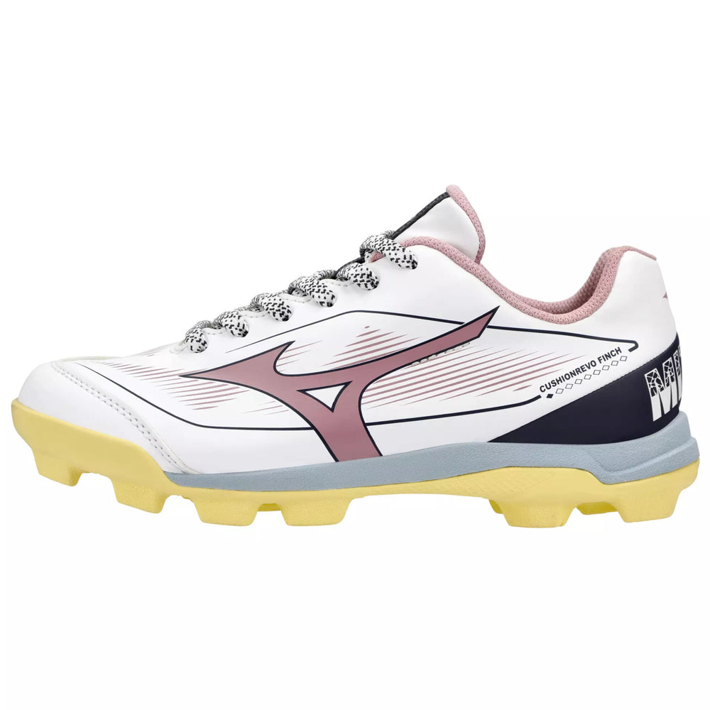 Spikes Softbol Mizuno CushionRevo Finch Jr Morado Amarillo INFANTIL DAMA