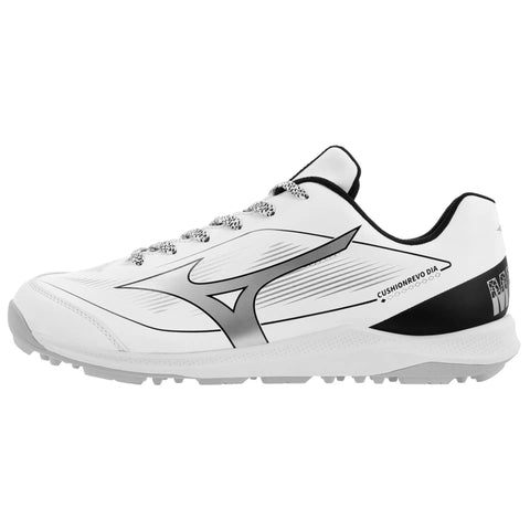 Tenis de Entrenamiento Beisbol Softbol Mizuno CushionRevo Diamond Turf Blanco Negro