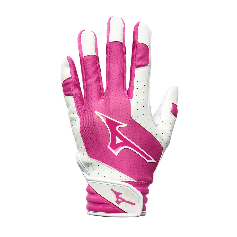 Guanteletas Mizuno Finch Blanco Rosa Juvenil
