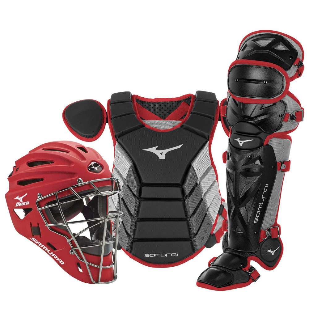 Equipo Catcher Mizuno Samurai Negro Cardenal Adulto