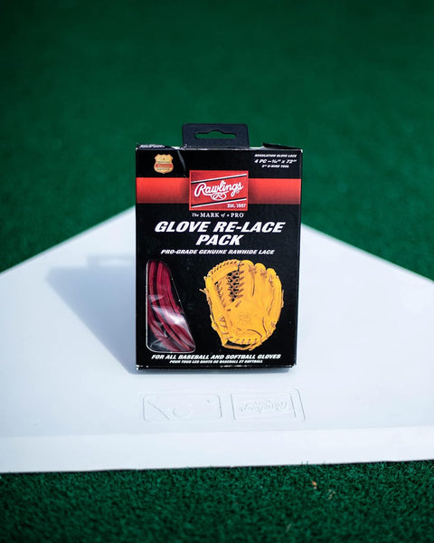 Paquete de 4 Correas Para Guante Beisbol Softbol Rawlings LACEPK-CBLU Azul Claro