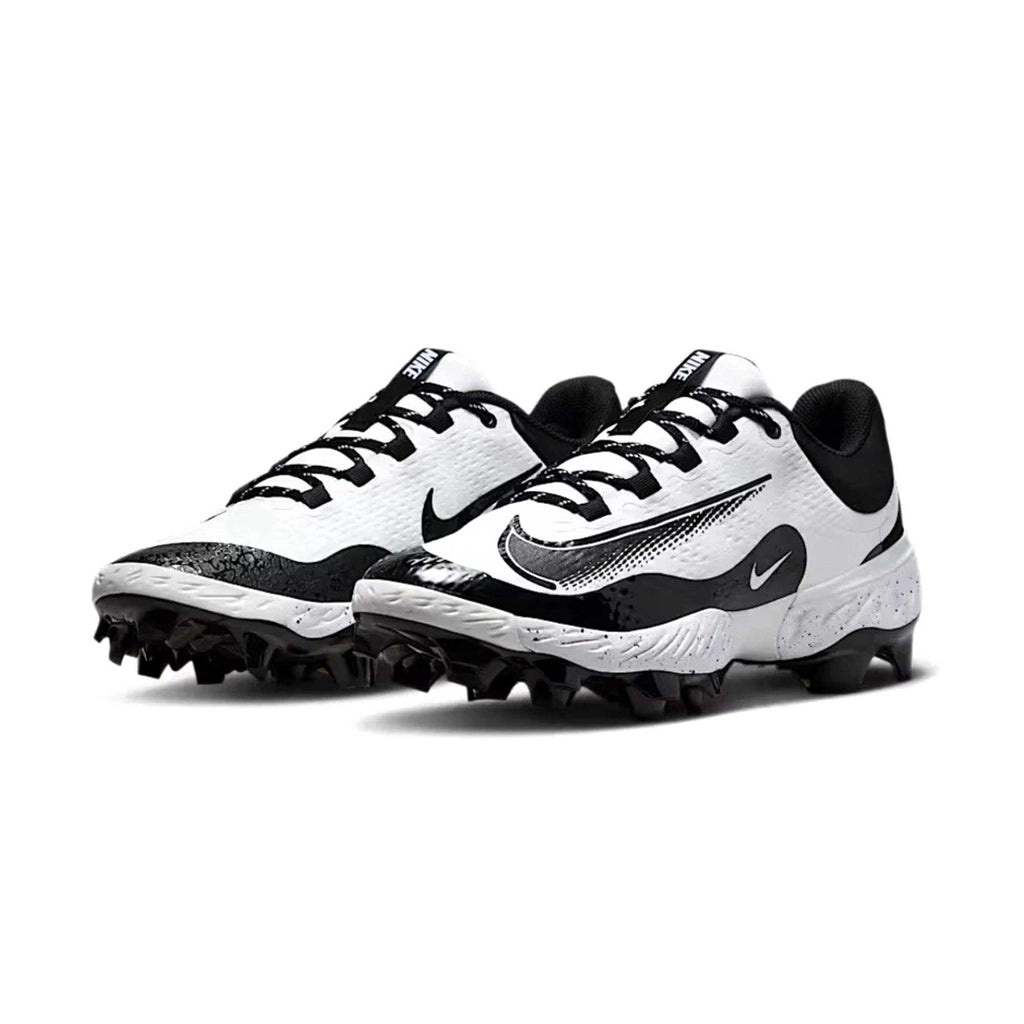 Spikes Beisbol Softbol Nike Alpha Huarache Elite 4 Low MCS Blanco NEGRO