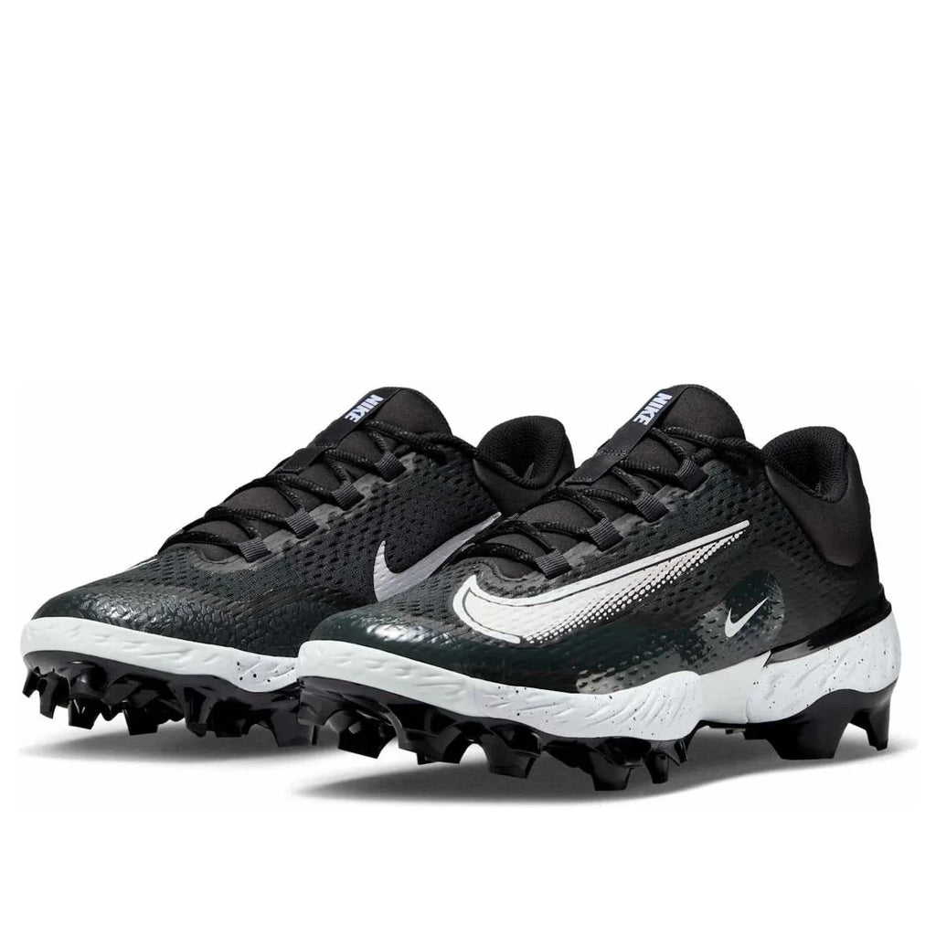 Spikes Beisbol Softbol Nike Alpha Huarache Elite 4 Low MCS Negro Blanco