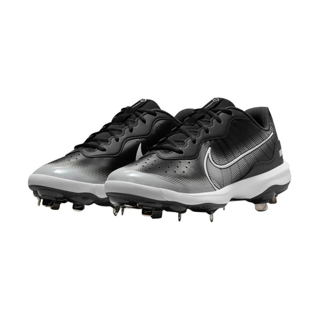 Spike Beisbol Nike Alpha Huarache Varsity 4 Low Negro Gris