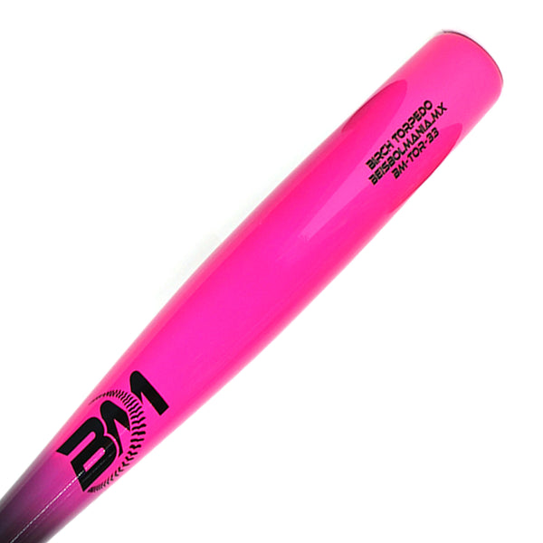 Bat Beisbol TORPEDO Beisbolmania BIRCH PRO NEGRO ROSA