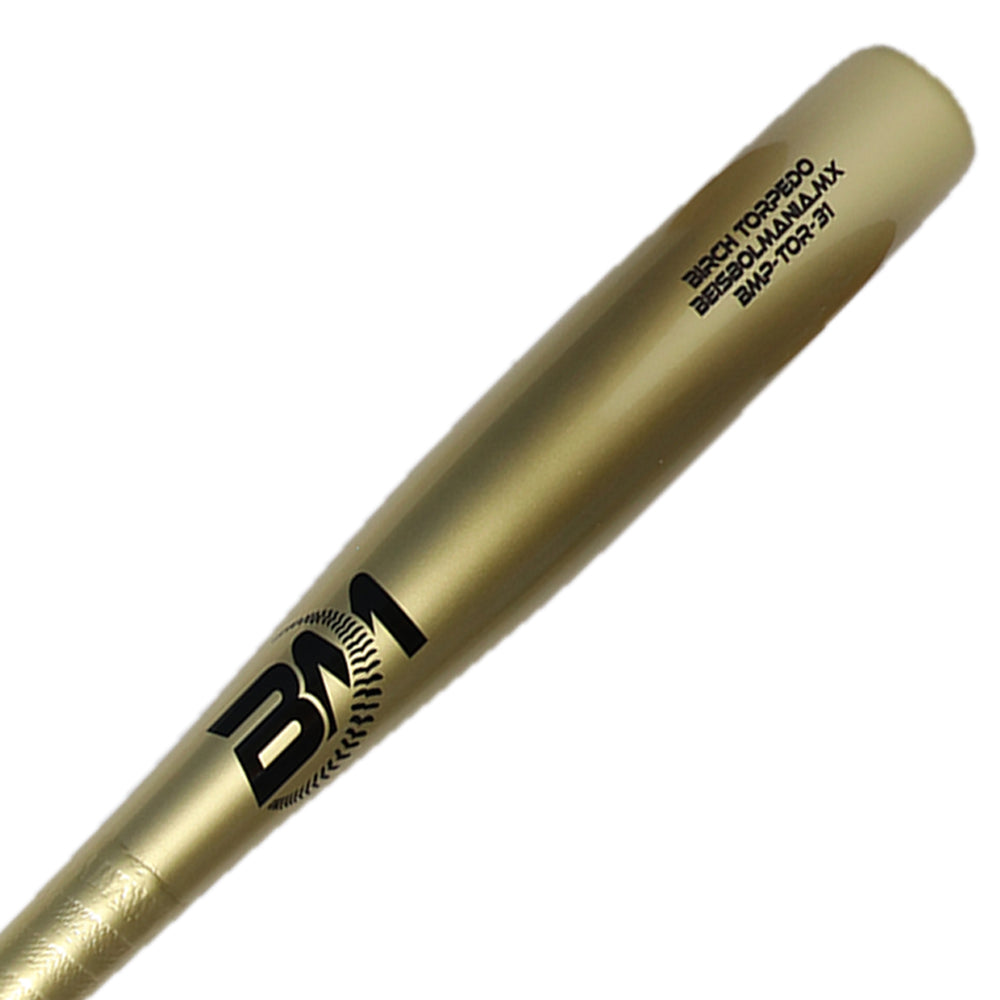 Bat Beisbol TORPEDO Reforzado Beisbolmania BIRCH Plus BMTOR DORADO