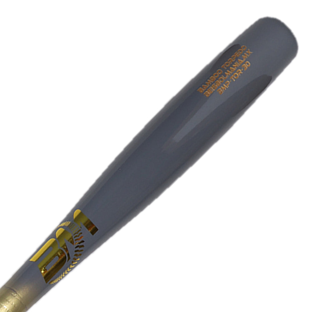 Bat Beisbol TORPEDO Reforzado Beisbolmania BAMBOO Plus BMTOR DORADO GRAFITO