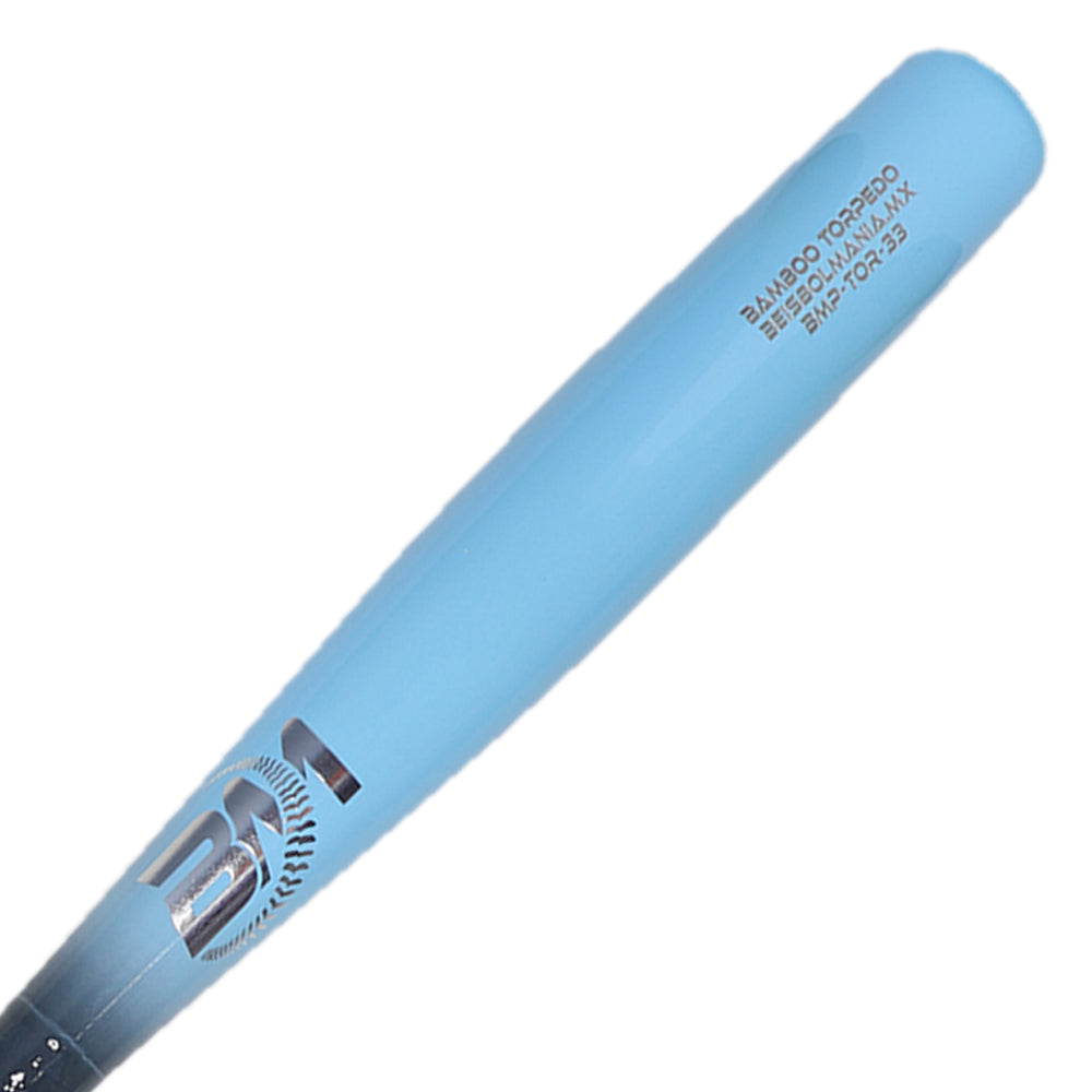 Bat Beisbol TORPEDO Reforzado Beisbolmania BAMBOO Plus BMTOR GRAFITO CELESTE