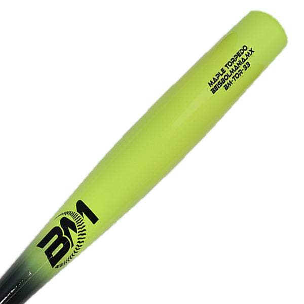 Bat Beisbol TORPEDO Beisbolmania MAPLE PRO NEGRO LIMA
