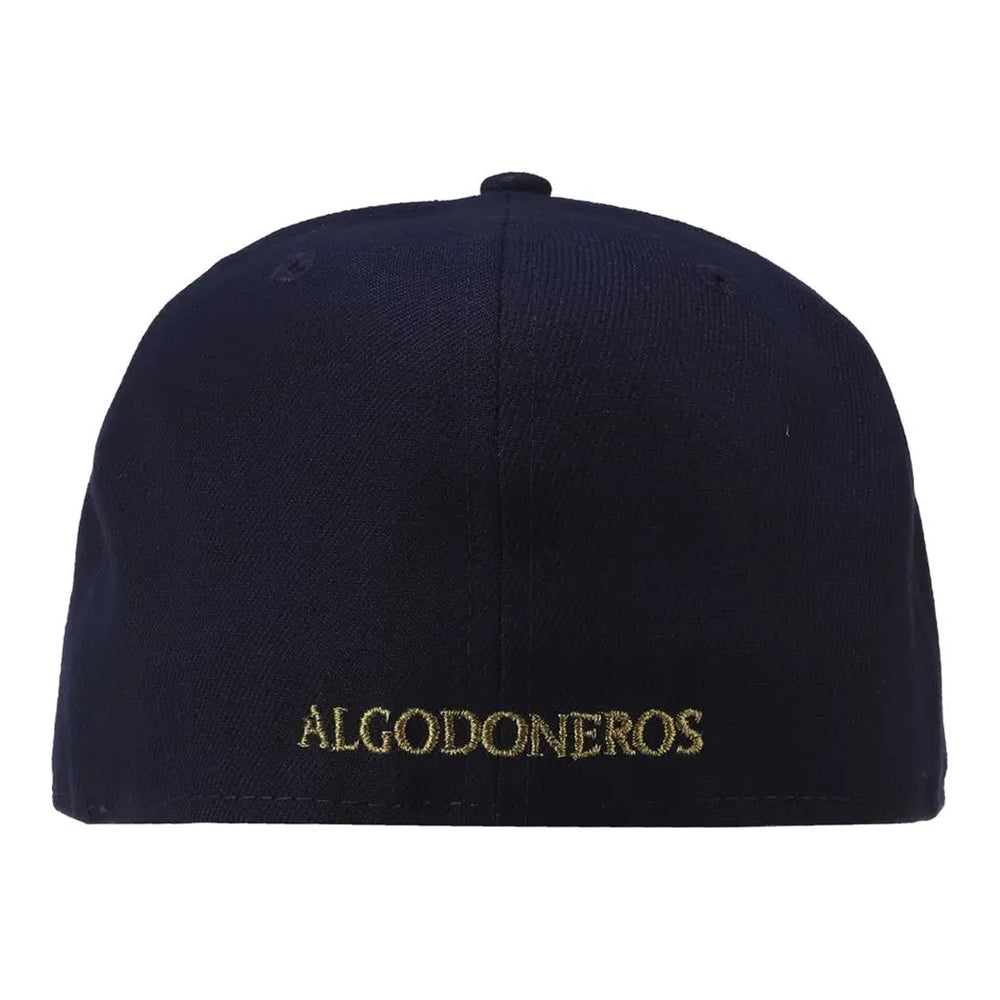 Gorra Beisbol Softbol New Era Algodoneros de Guasave 59Fifty Marino Dorado Cerrada