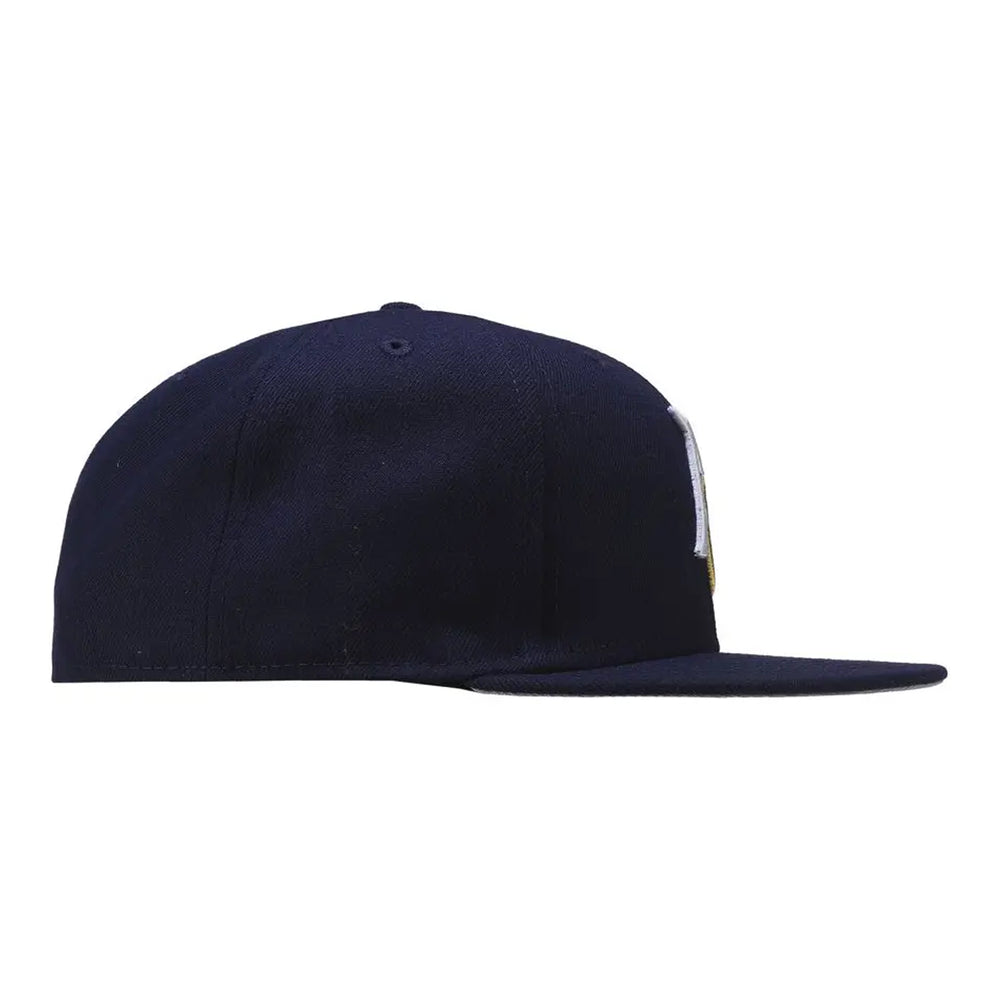 Gorra Beisbol Softbol New Era Algodoneros de Guasave 59Fifty Marino Dorado Cerrada
