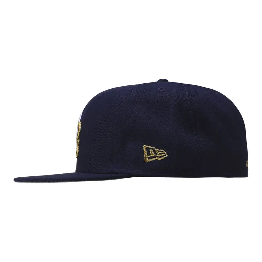 Gorra Beisbol Softbol New Era Algodoneros de Guasave 59Fifty Marino Dorado Cerrada