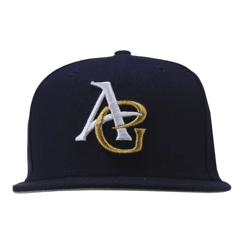 Gorra Beisbol Softbol New Era Algodoneros de Guasave 59Fifty Marino Dorado Cerrada