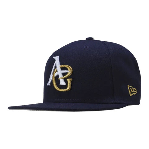 Gorra Beisbol Softbol New Era Algodoneros de Guasave 59Fifty Marino Dorado Cerrada