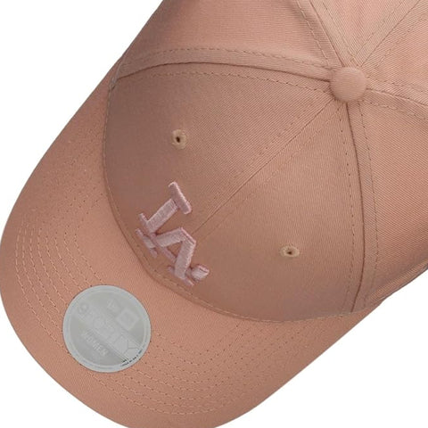 Gorra Beisbol Softbol New Era Los Angeles Dodgers League Essential 9Forty Mujer Rosa Ajustable
