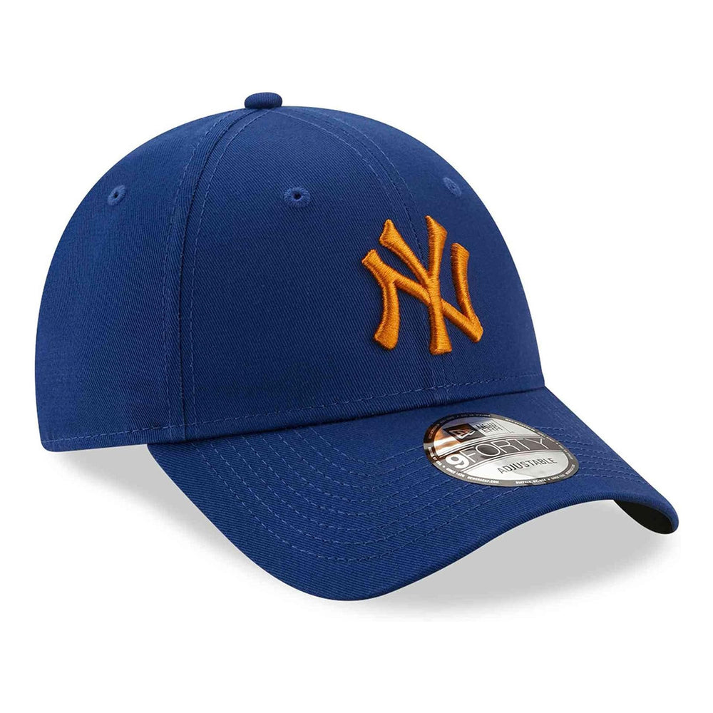 Gorra Beisbol Softbol New Era New York Yankees League Essential 9Forty Azul Naranja Ajustable