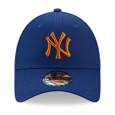 Gorra Beisbol Softbol New Era New York Yankees League Essential 9Forty Azul Naranja Ajustable