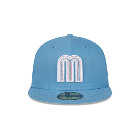 Gorra Beisbol Softbol New Era Seleccion Mexico 59Fifty Cerrada Azul