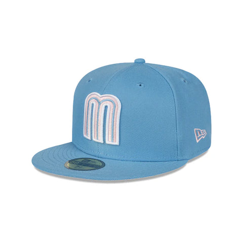 Gorra Beisbol Softbol New Era Seleccion Mexico 59Fifty Cerrada Azul