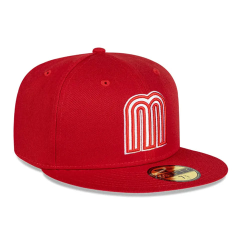 Gorra Beisbol Softbol New Era Seleccion Mexico 59Fifty Cerrada Roja