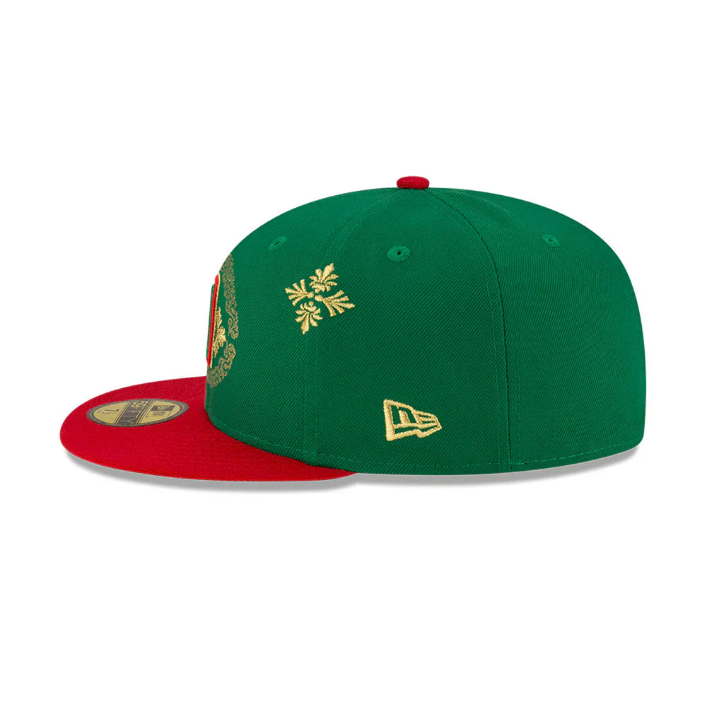 Gorra Beisbol Softbol New Era Seleccion Mexico Charro 59Fifty Cerrada Verde