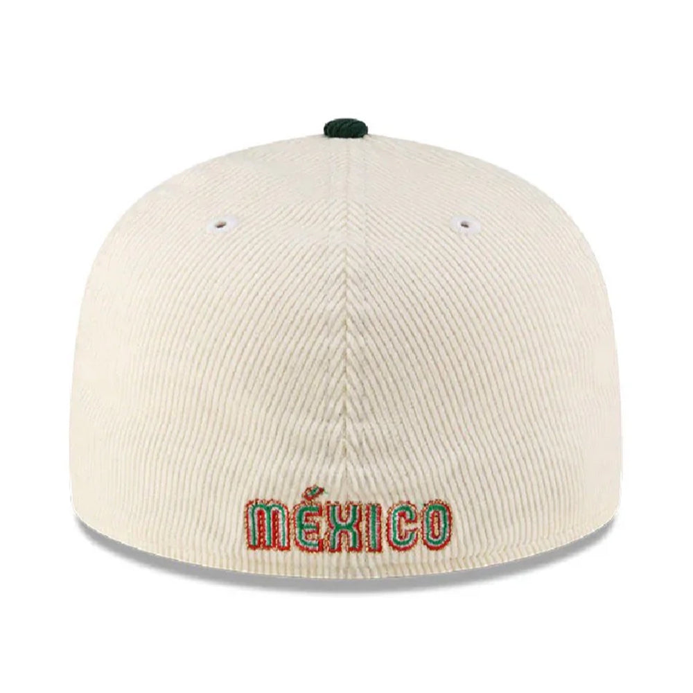 Gorra Beisbol Softbol New Era Seleccion Mexico Corduroy 59Fifty Cerrada Negra