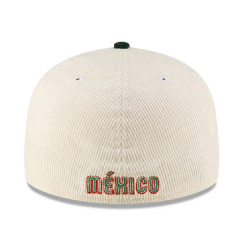 Gorra Beisbol Softbol New Era Seleccion Mexico Corduroy 59Fifty Cerrada Negra