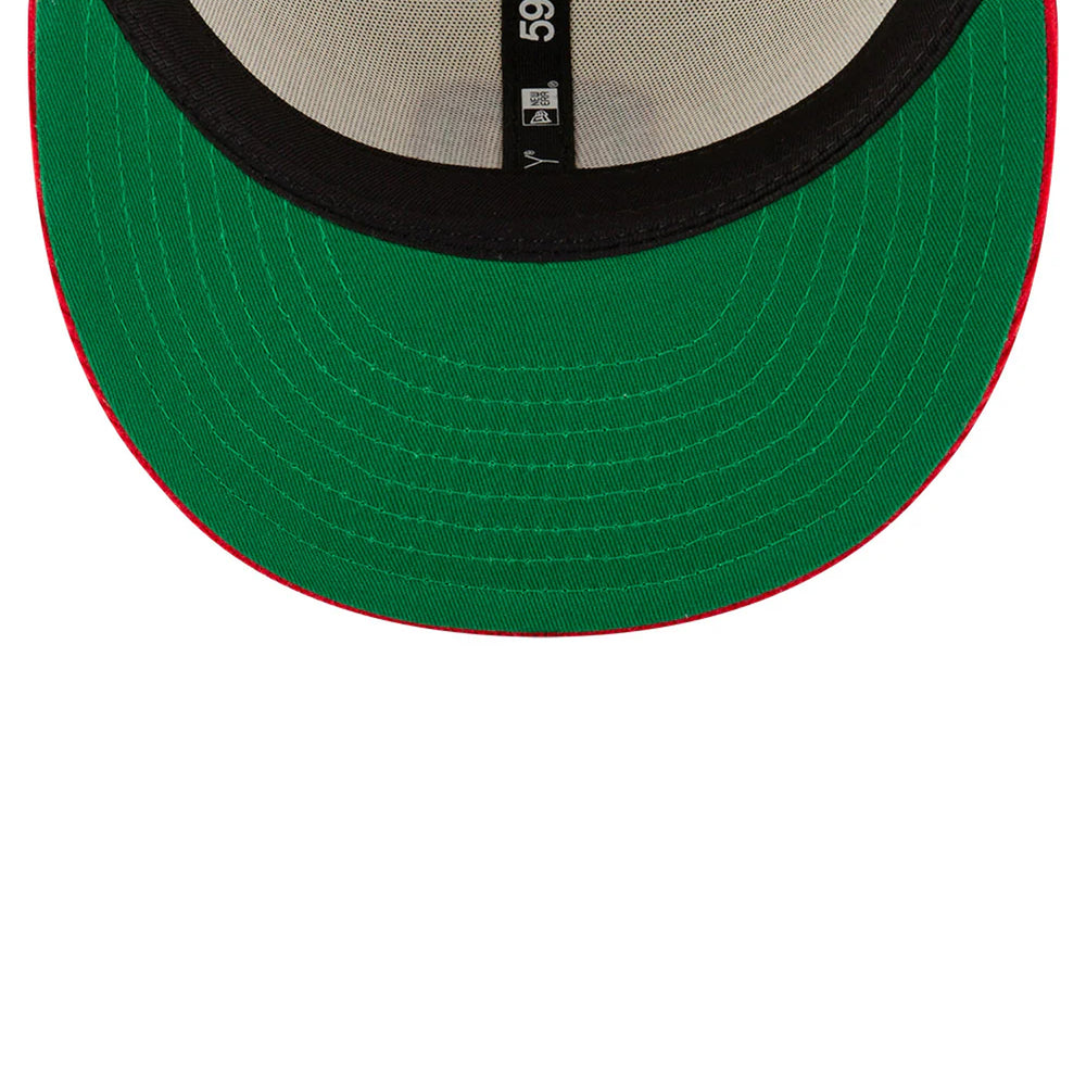 Gorra Beisbol Softbol New Era Seleccion Mexico Corduroy 59Fifty Cerrada Roja