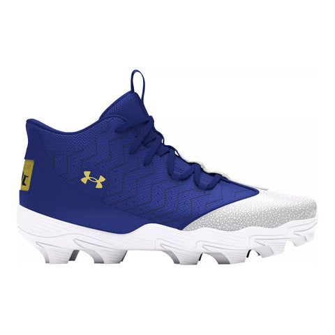 Spikes Beisbol Softbol Under Armour Harper 9 RM Azul Blanco