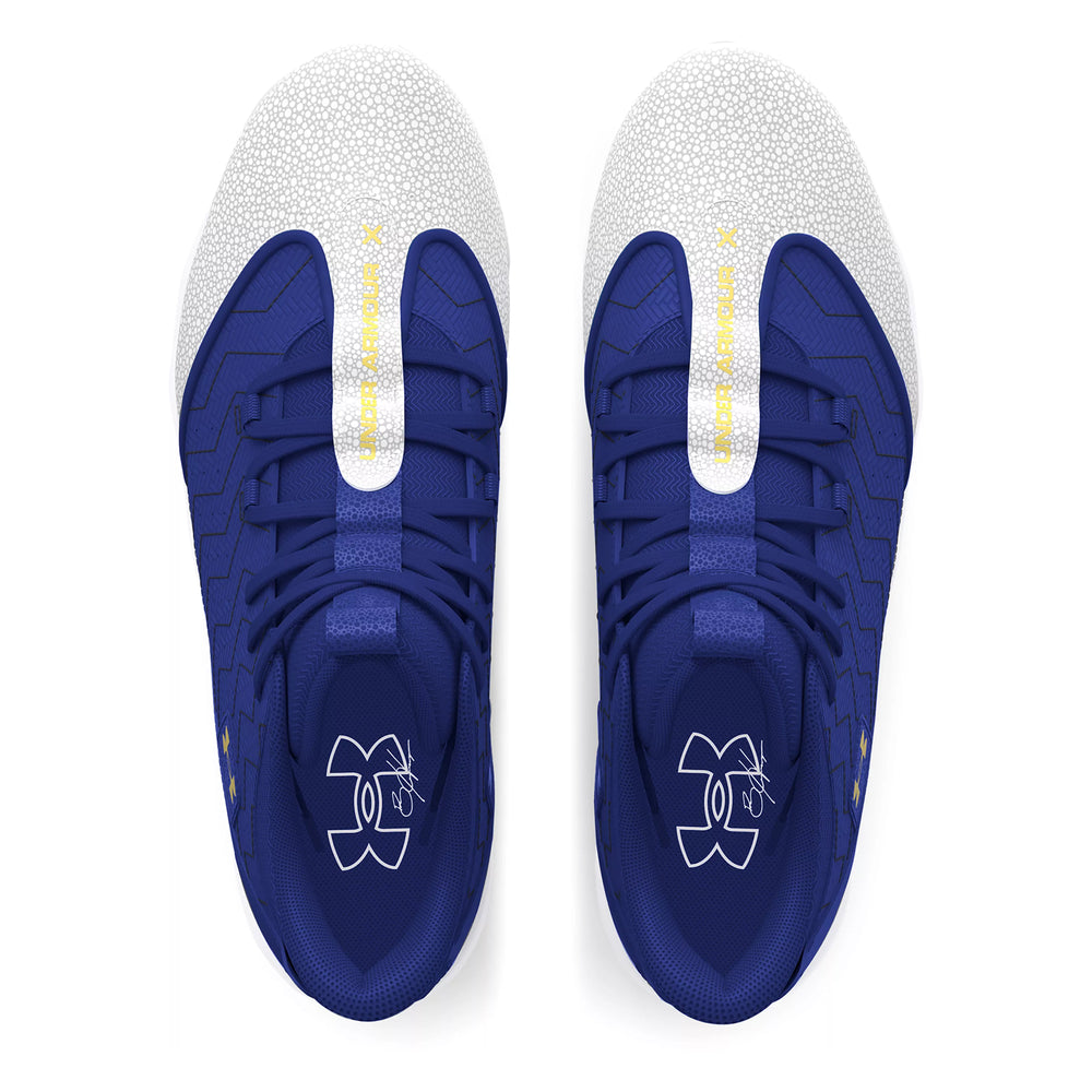 Spikes Beisbol Softbol Under Armour Harper 9 RM Azul Blanco Infantil