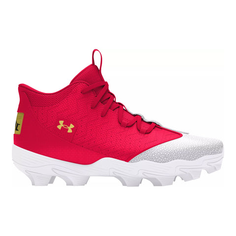 Spikes Beisbol Softbol Under Armour Harper 9 RM Rojo Blanco