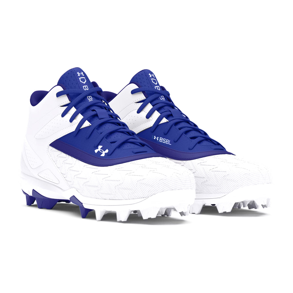 Spikes Beisbol Softbol Under Armour Leadoff 3.0 Blanco Azul