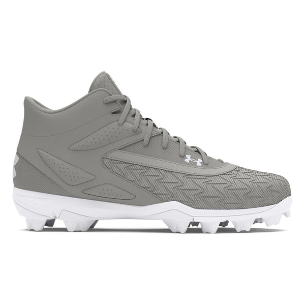 Spikes Beisbol Softbol Under Armour Leadoff 3.0 Mid Gris