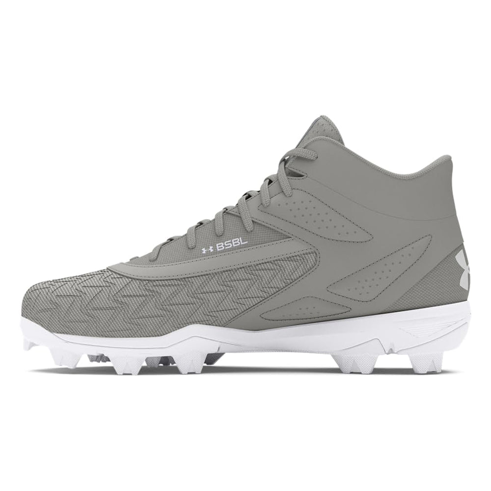 Spikes Beisbol Softbol Under Armour Leadoff Mid RM 3.0 Gris INFANTIL