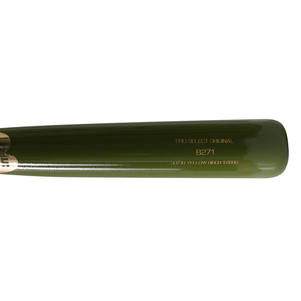 Bat Beisbol B45 Pro Select Birch B271 Mate Pink Green Chrome