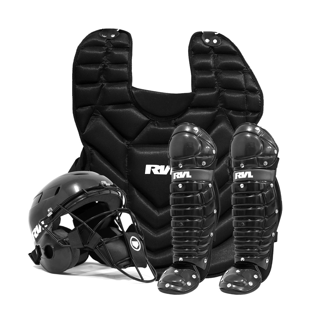 Equipo de Catcher Beisbol Roda RVL Peto Brillante Adulto Negro