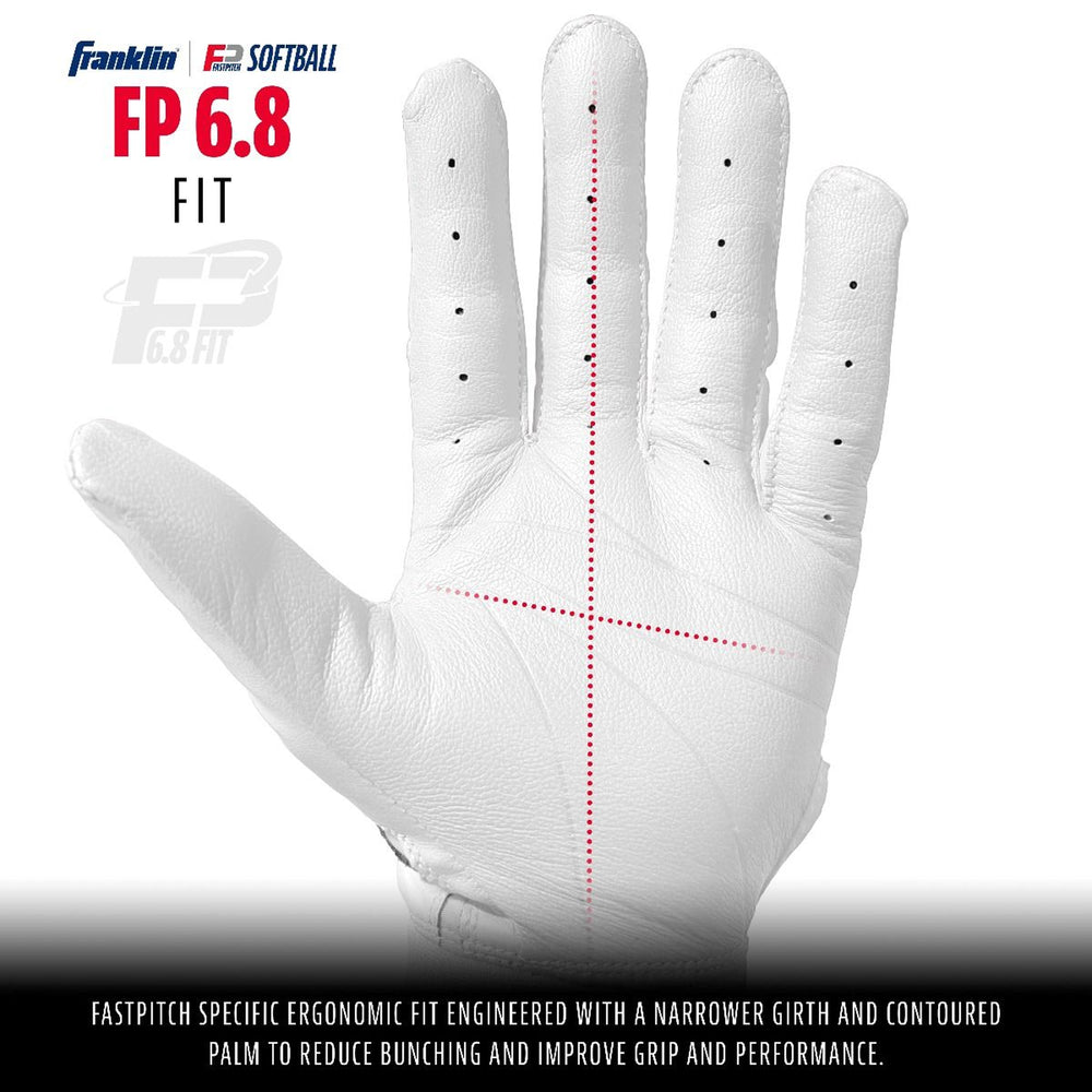 Guanteletas Softbol Franklin Cfx FP Chrome Blanco DAMA