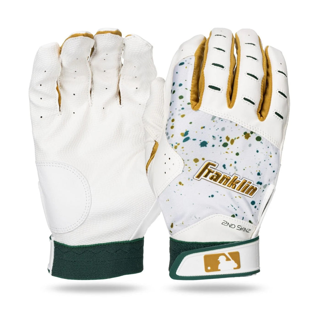 Guanteletas Beisbol Franklin 2ND Skinz Verde Dorado ADULTO