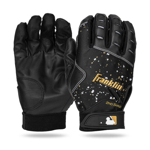 Guanteletas Beisbol Franklin 2ND Skinz Negro Dorado ADULTO