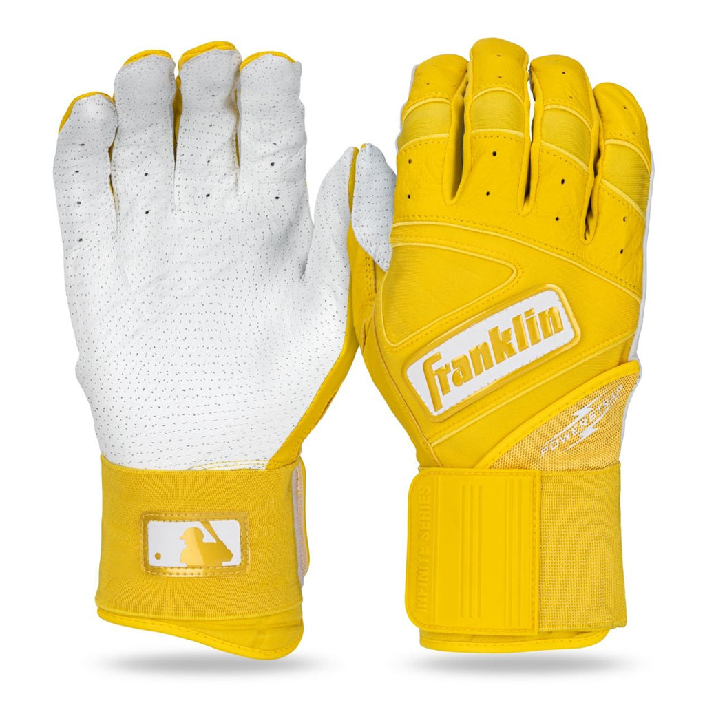 Guanteletas Beisbol Franklin Powerstrap Hi-Lite Infinite Amarillo ADULTO