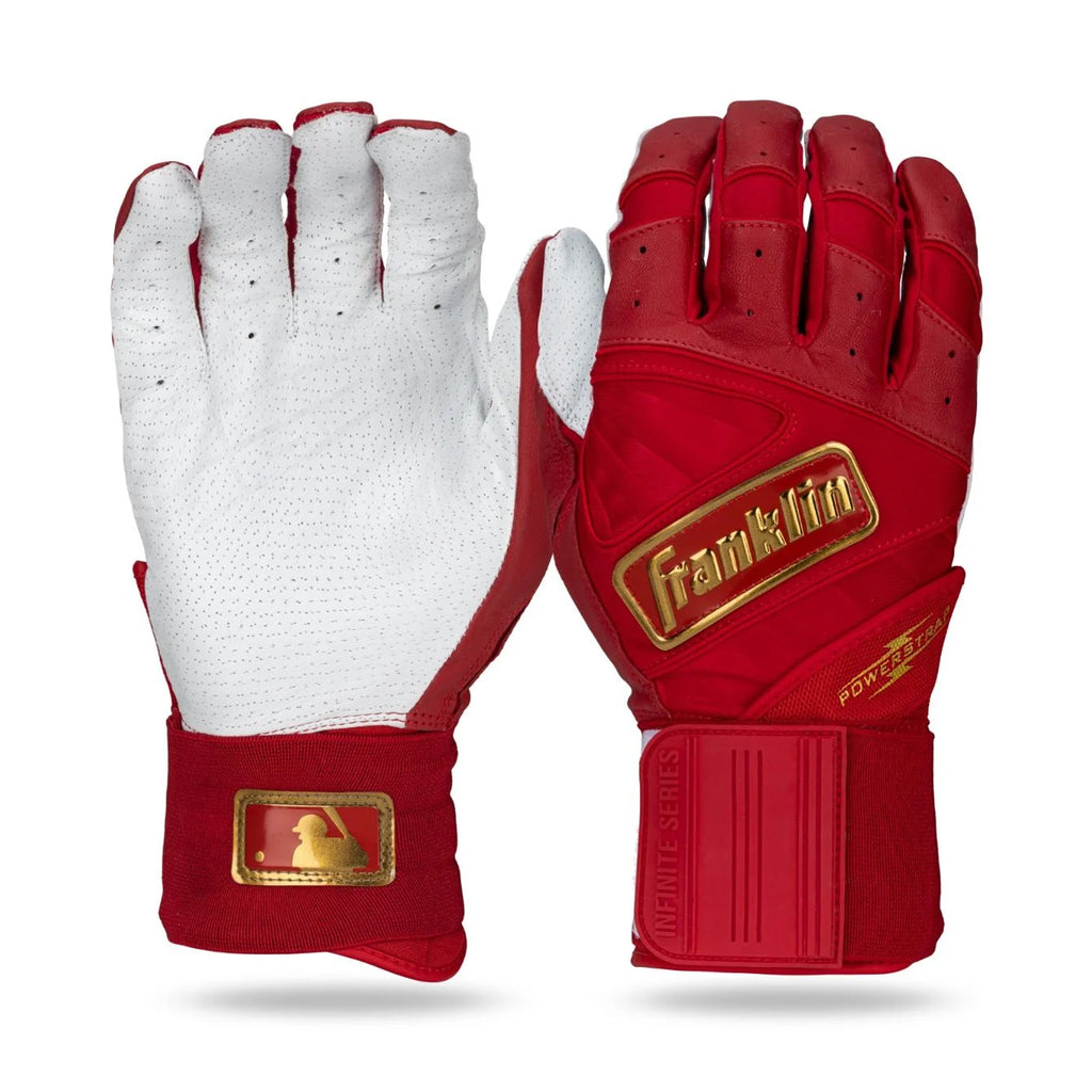 Guanteletas Beisbol Franklin Powerstrap Hi-Lite Infinite Rojo ADULTO