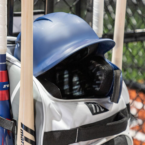 Maleta Beisbol Softbol Con Ruedas Marucci Convoy MBCNVYWB-W/GY