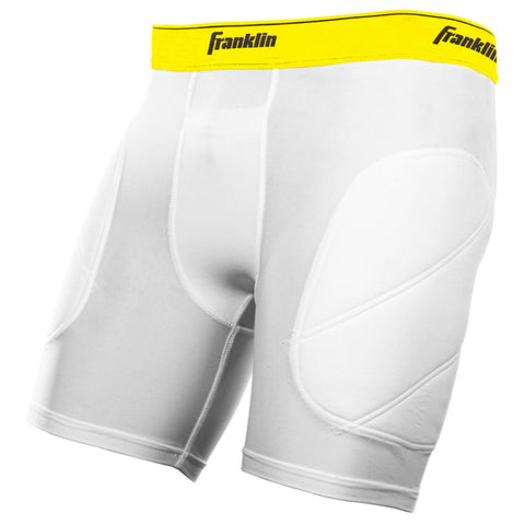 Sliding Short Beisbol Softbol Franklin Blanco Amarillo INFANTIL