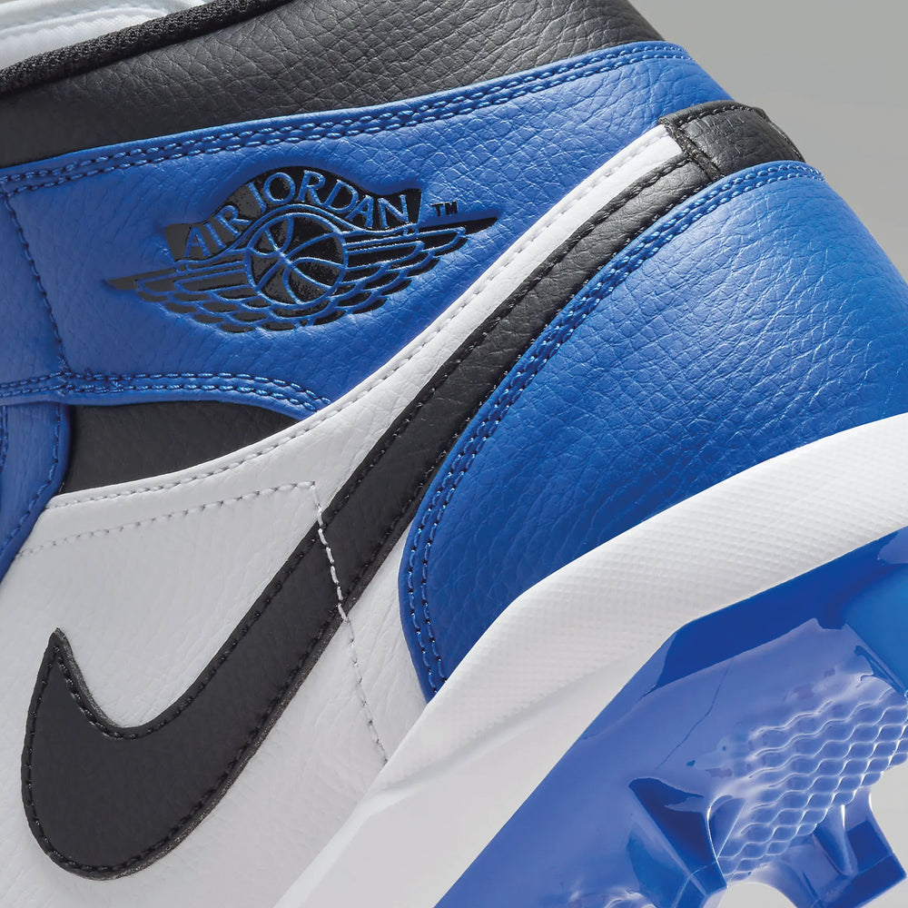 Spikes Beisbol Softbol Air Jordan 1 Retro MCS Blanco Rey