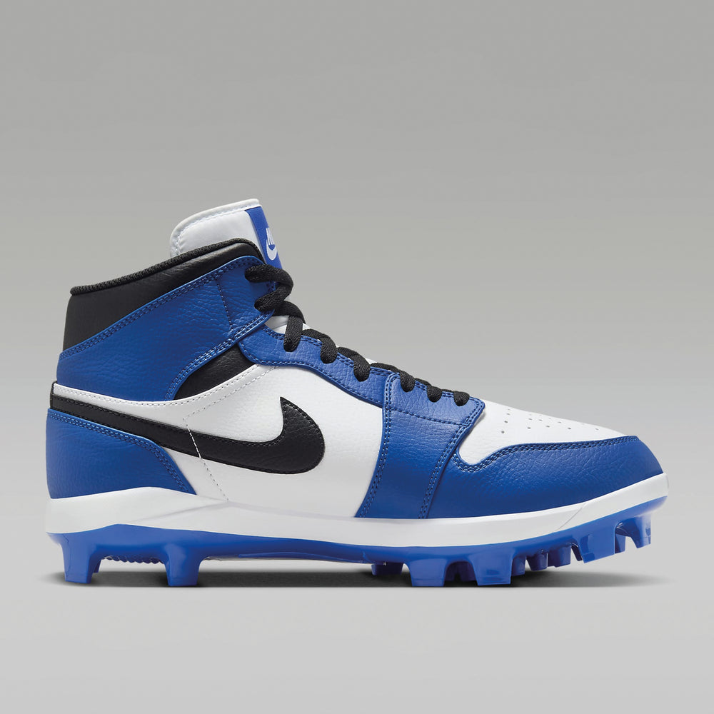 Spikes Beisbol Softbol Air Jordan 1 Retro MCS Blanco Rey