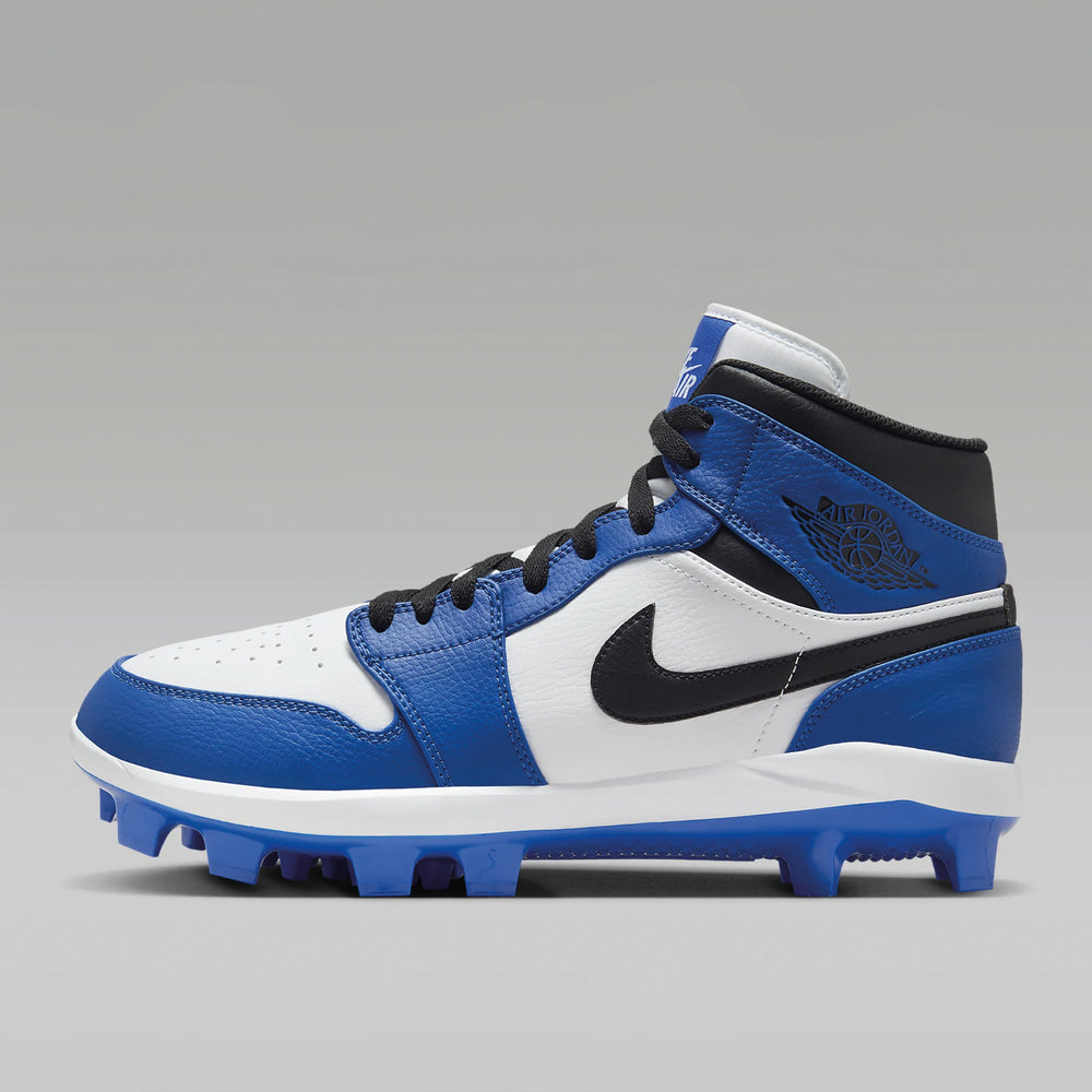 Spikes Beisbol Softbol Air Jordan 1 Retro MCS Blanco Rey