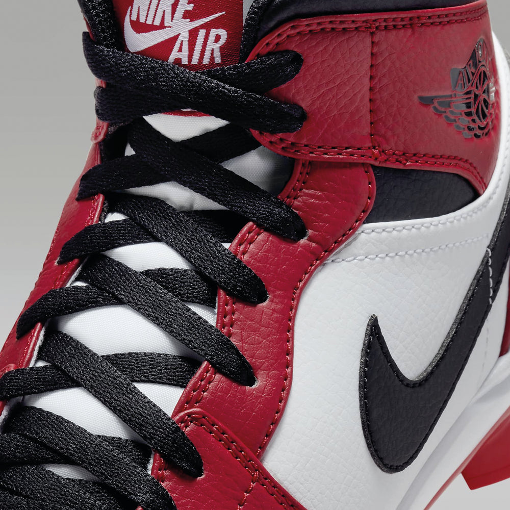 Spikes Beisbol Softbol Air Jordan 1 Retro MCS Blanco Rojo