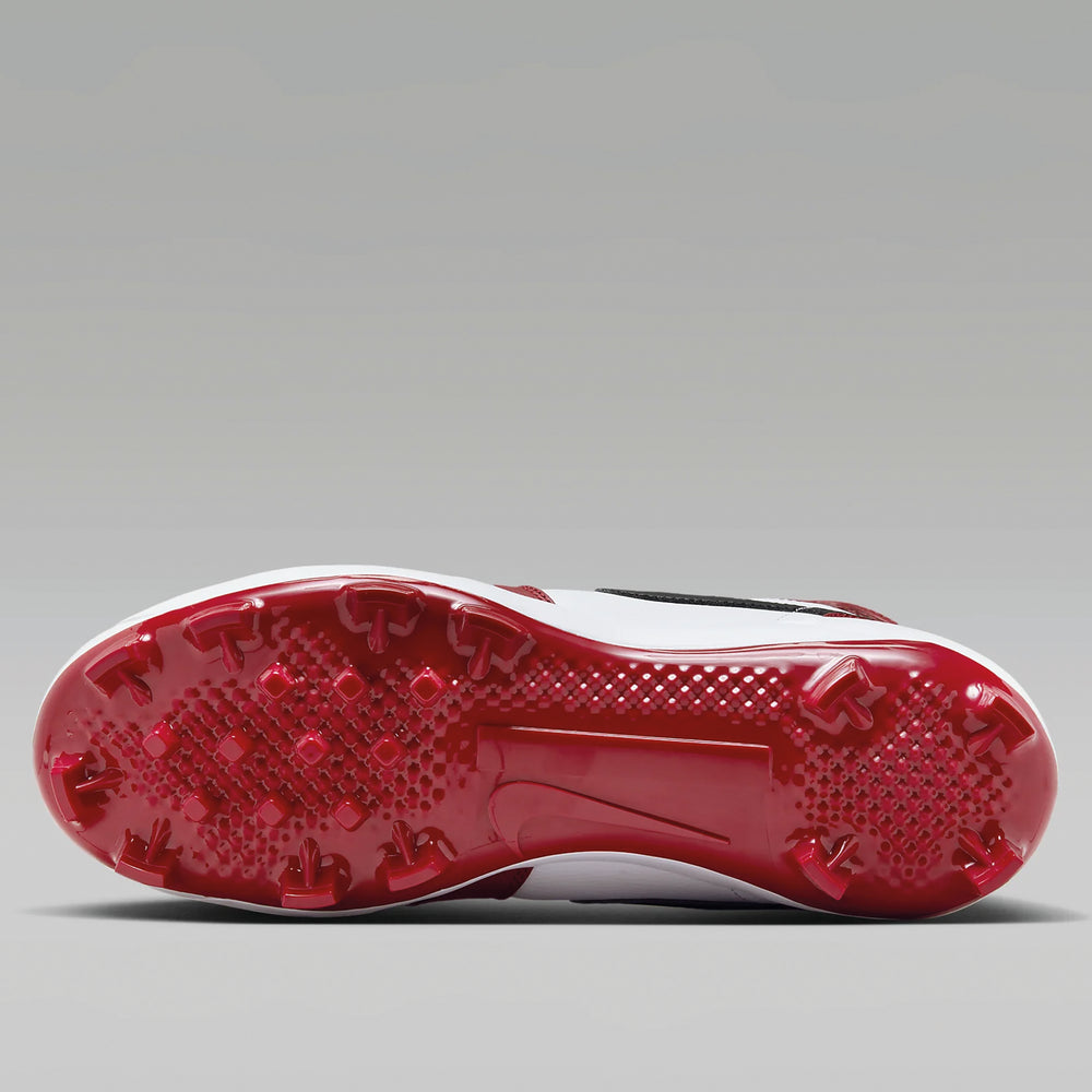 Spikes Beisbol Softbol Air Jordan 1 Retro MCS Blanco Rojo